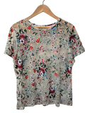A New Day Floral Pattern Short Sleeves