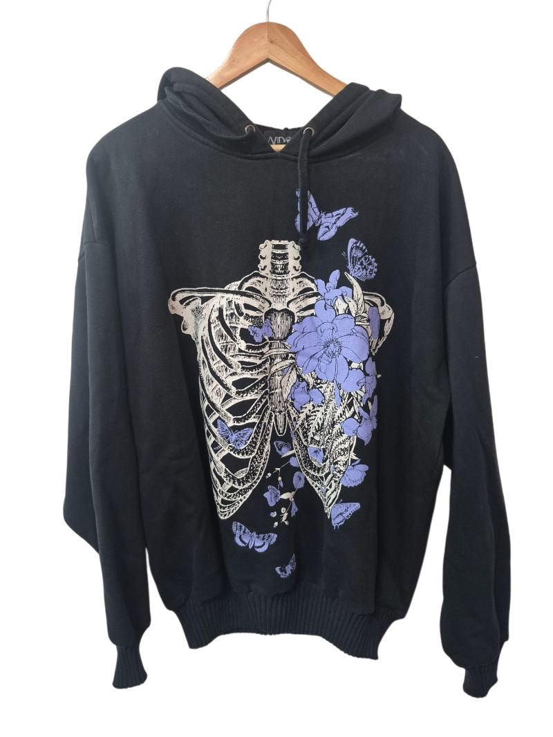 Widow Graphic Hoodie Long Sleeves
