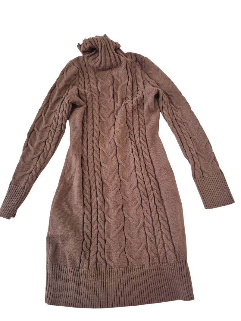 Cable Knit Turtleneck Dresses