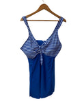 Striped Knot Front Swimwear