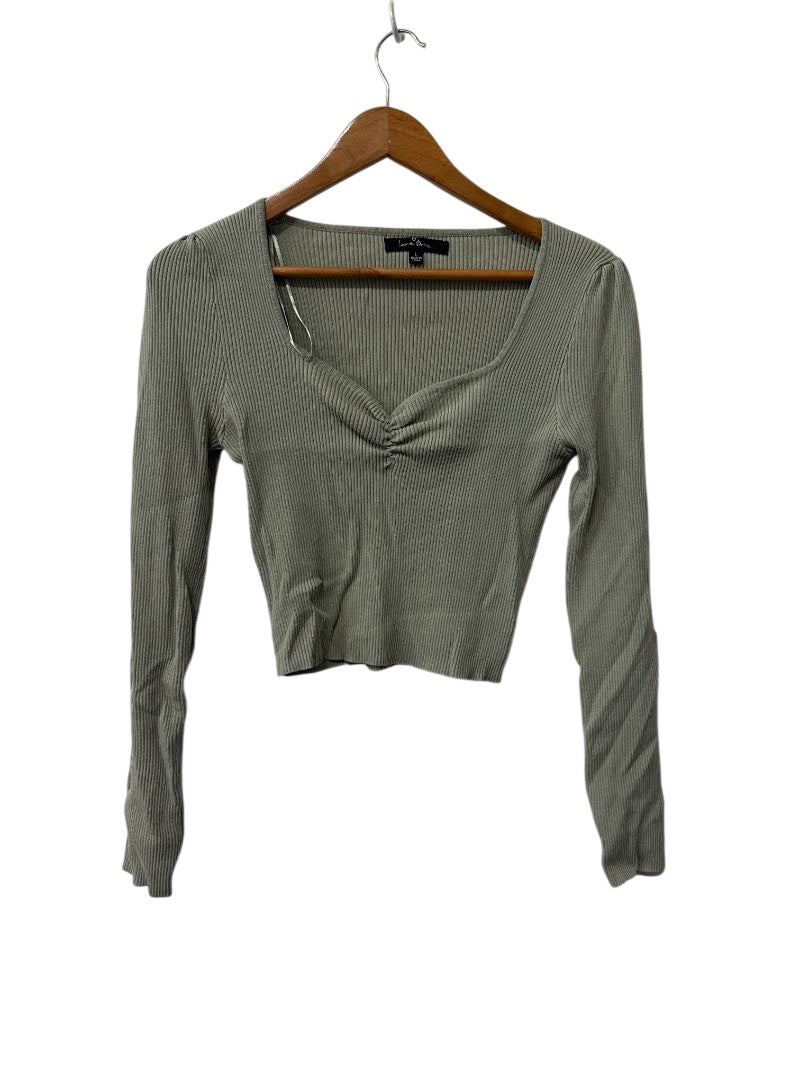 Love Tree Ruched Cropped Long Sleeves