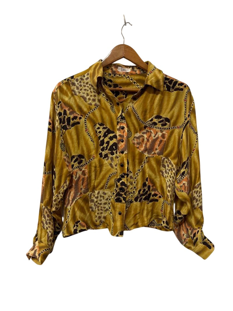 Vintage Animal Print Blouse Vintage