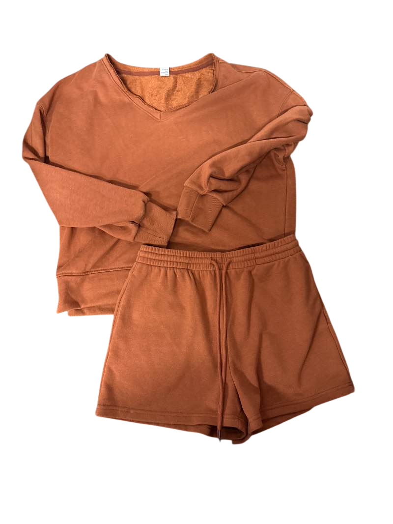 Anrabess V-Neck Set Loungewear