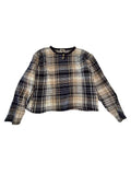 Jeanswear Country Seat Plaid Button-Accented Sweaters