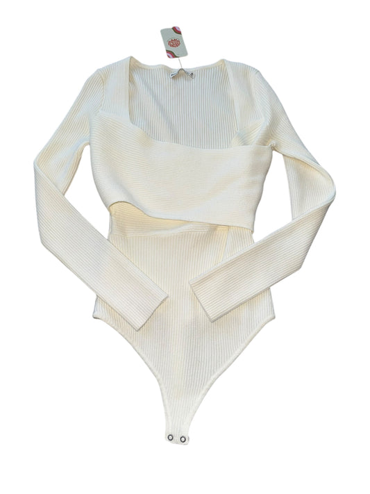 White Abercombie & Fitch Bodysuit, M