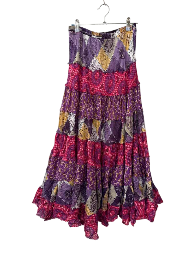 Solitaire Tiered Boho Skirt