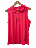 Slazenger Sleeveless Zip Polo Athletic