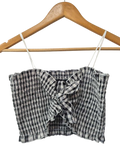 Sincerely Jules Gingham Tie-Front Tanks