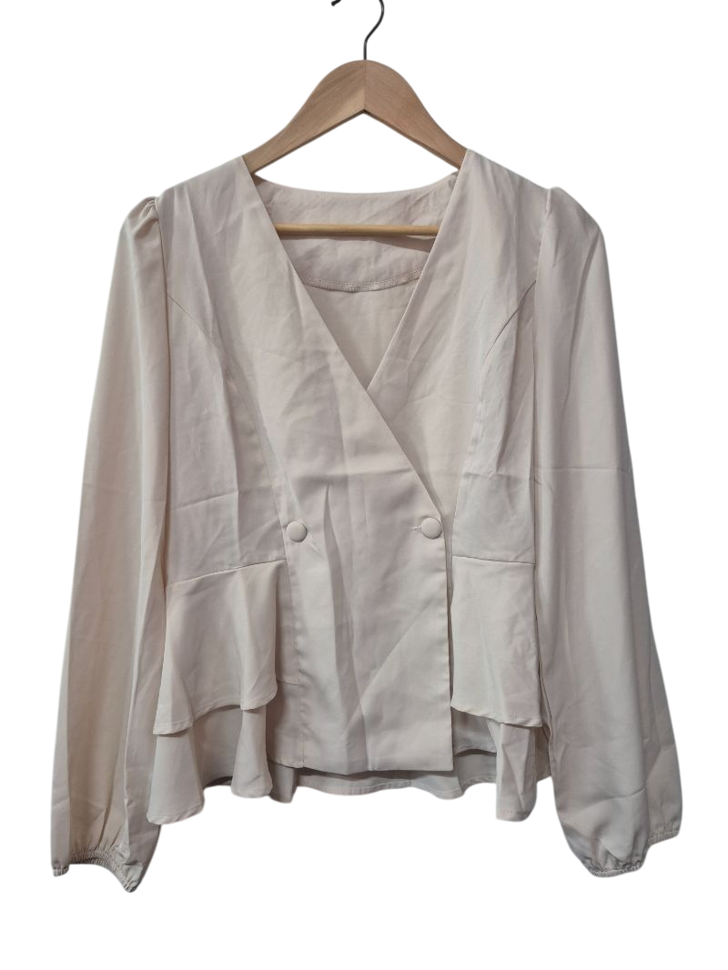 Peplum Wrap Long Sleeves