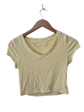 Aeropostale Ribbed V-Neck Short Sleeves