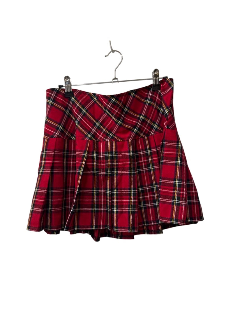 Plaid Pleated Skirt
