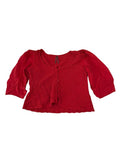 Anthropologie Scoop Neck Blouse Short Sleeves