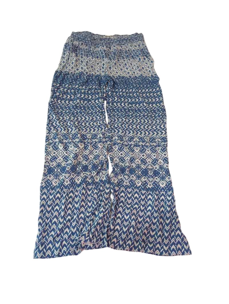 Beach Lunch Lounge Patterned Wide Leg Pants