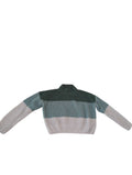 Pink Rose Color Block Sweater Sweaters