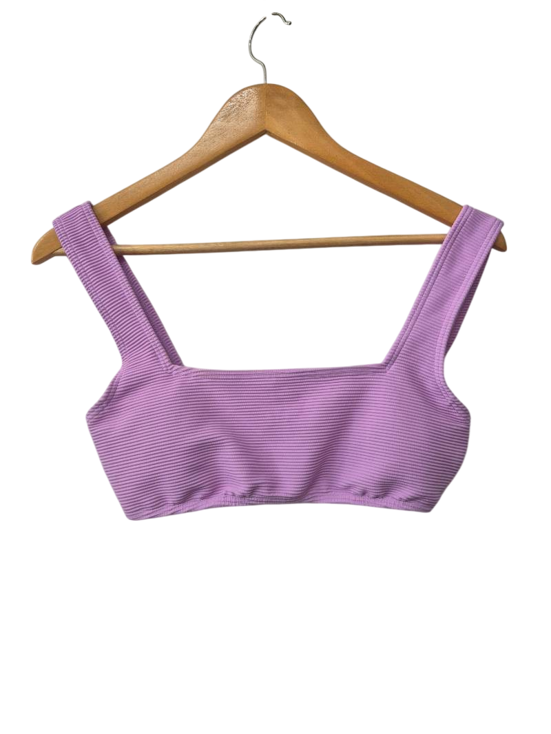Ribbed Crop Top Swimwear