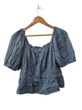 a.n.a Smocked Puff Sleeve Short Sleeves