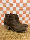 Brown Old West Ankle Boot, 8.5