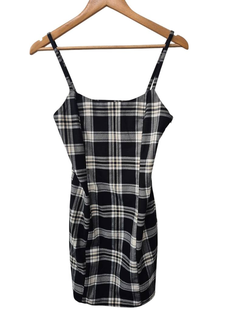 Divided Plaid Mini Dress Dresses