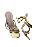 Square Toe Sandals Heels