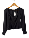 Abercrombie & Fitch Button-Up Blouse Long Sleeves