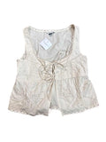 American Eagle Tie-Front Embroidered Tanks