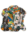 Rose + Olive Button-Up Floral Short Sleeves