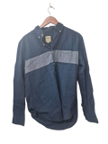 Premium Indigo Color Block Shirt Men's