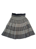 Checkered Flared Skirt