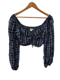 Aeropostale Ruffled Cropped Long Sleeves