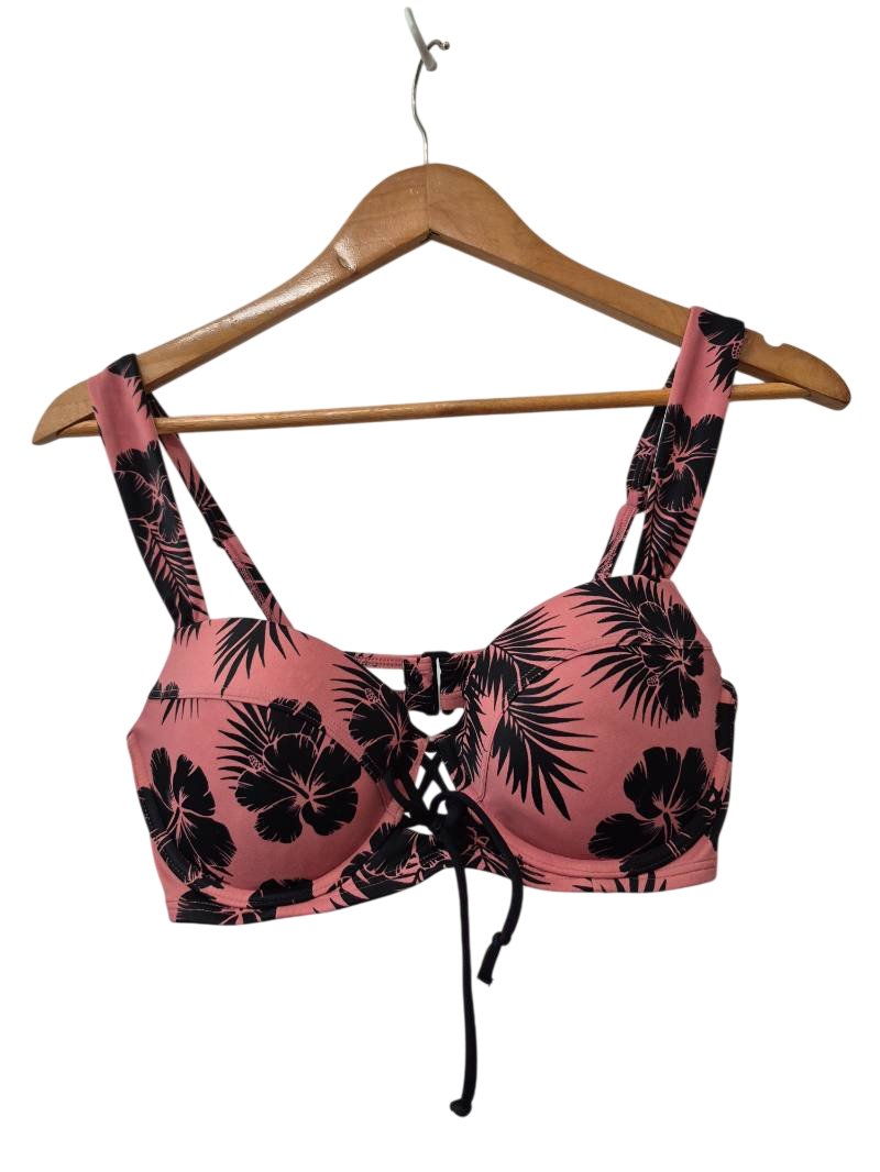 Floral Lace-Up Swimwear