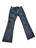 In Suede Flared Leg Pants