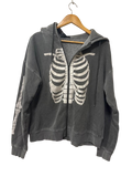 Forever 21 Graphic Zip Hoodie Long Sleeves