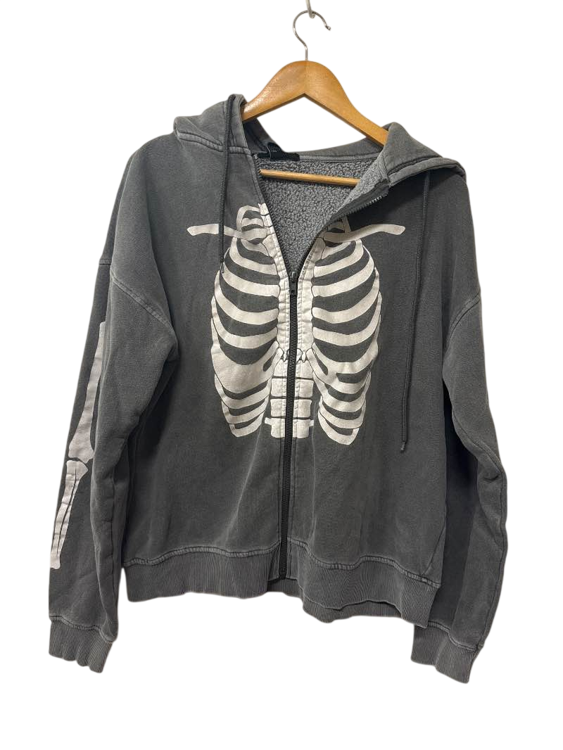 Forever 21 Graphic Zip Hoodie Long Sleeves