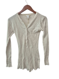 Forever 21 Ribbed Henley Long Sleeves