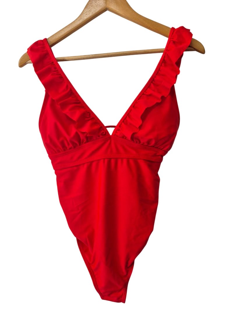 V-Neck Ruffle Swimwear