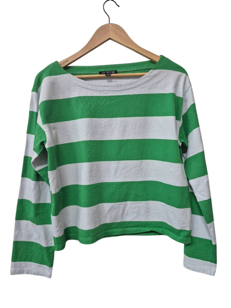 J. Crew Striped Crewneck Long Sleeves