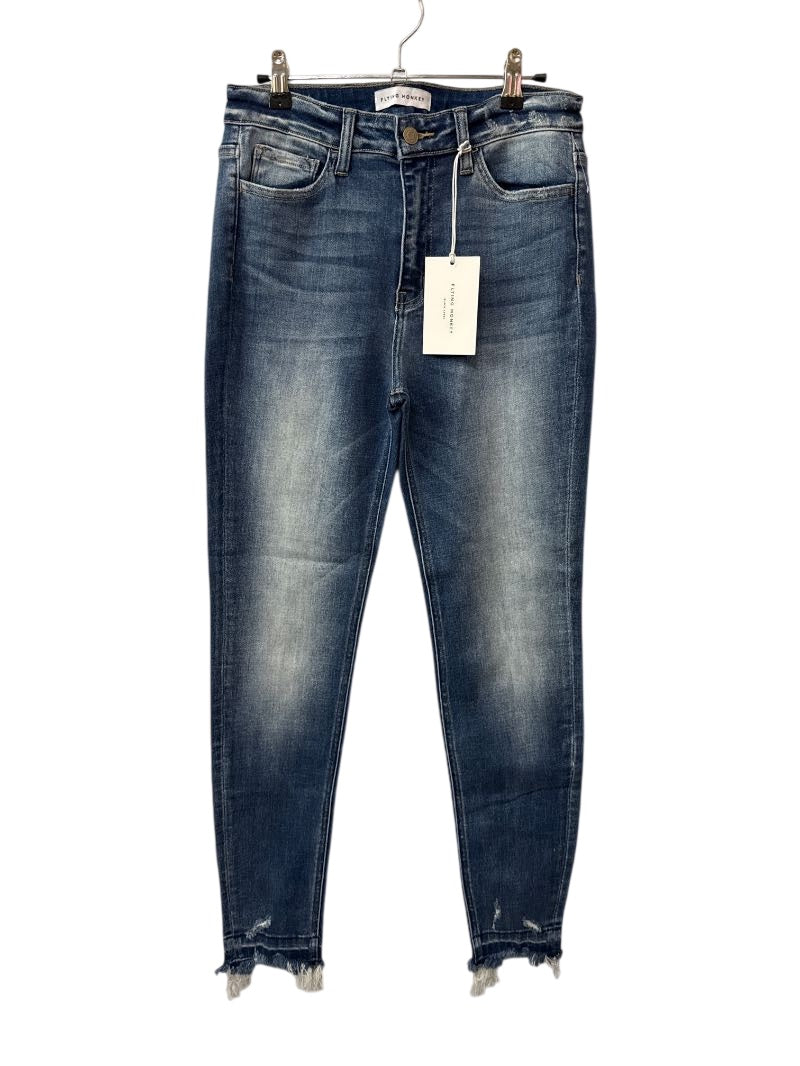 Flying Monkey Skinny Frayed Hem Jeans