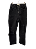 Abercrombie & Fitch Distressed High-Rise Jeans