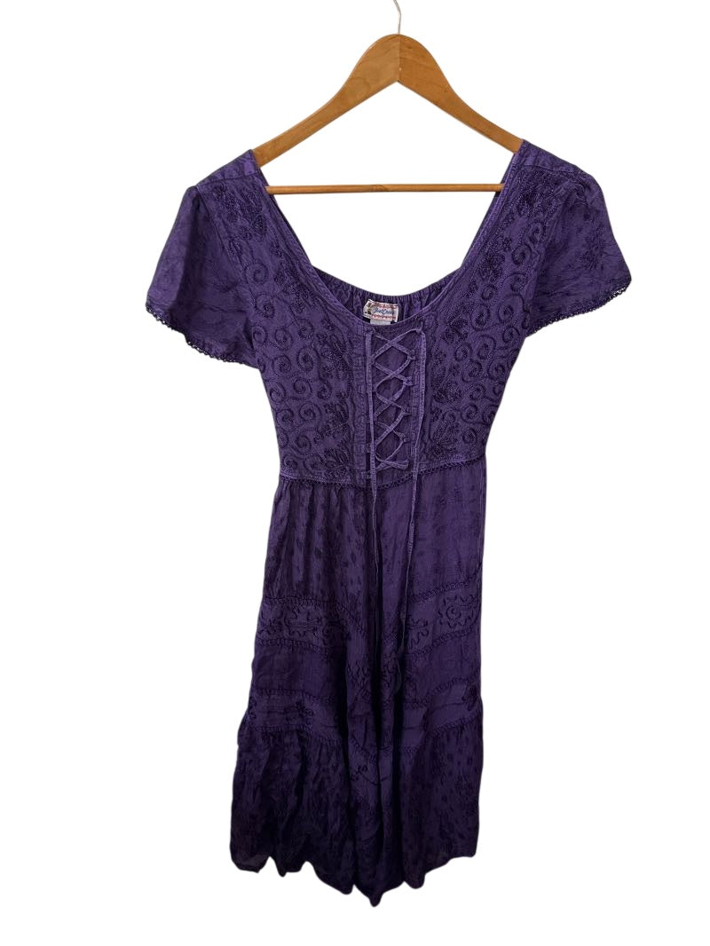 Just Cruisiay Lace-Up Boho Dresses