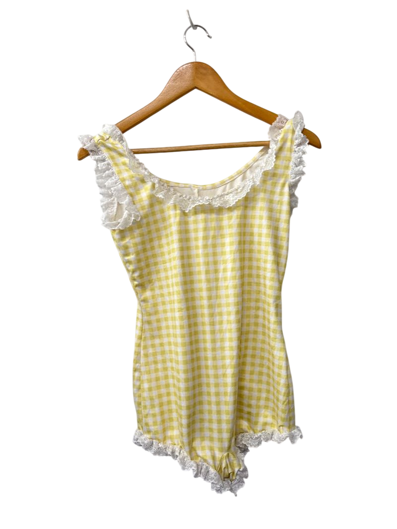 SHEIN Gingham Romper Dresses