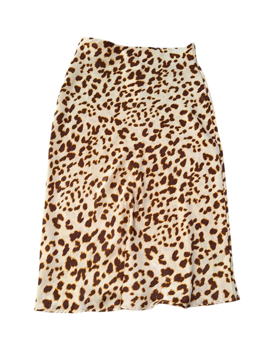 Cheetah By Together Midi Skirt, L