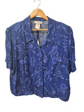Lady Dorby Floral Button-Up Blouse Vintage