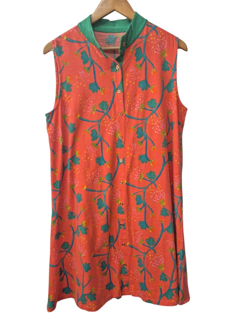 Dugfield Lane Sleeveless Button-Down Dresses