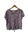 Wrangler Floral Print Blouse Short Sleeves