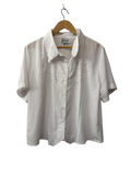 Joanna Embroidered Button-Up Short Sleeves