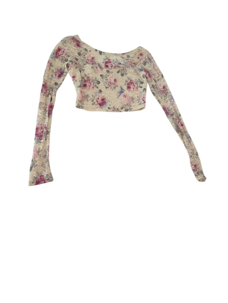 Aberceombie & Fitch Floral Off-Shoulder Long Sleeves