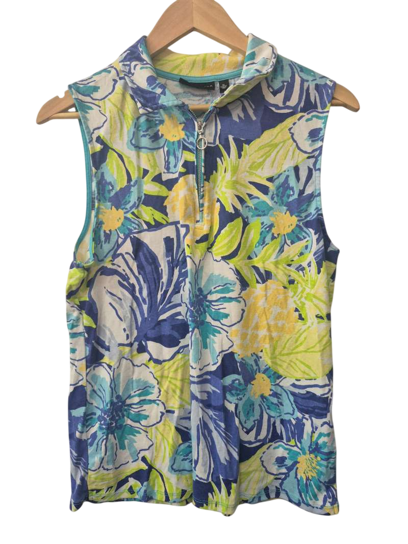 Rafaella Sleeveless Floral Tanks