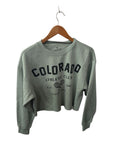 Goodie Two Sleeves Cropped Sweatshirt Long Sleeves