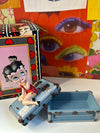 1998 Vintage Betty Boop Suitcase Ceramic Box