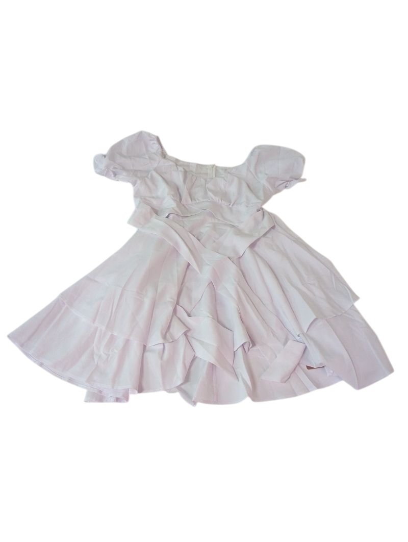 Yasfashion Ruffled Short Sleeve Dresses